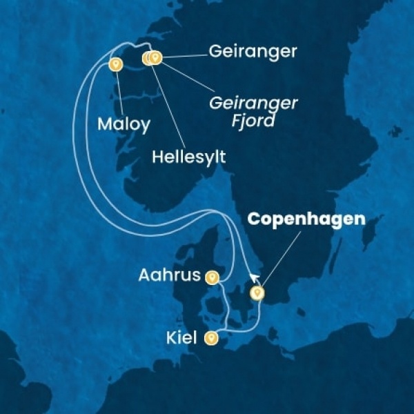 Costa Diadema - Dánia, Norvégia, Németország
