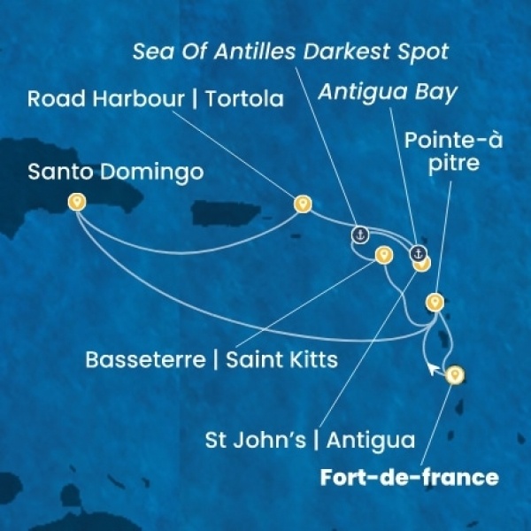 Costa Favolosa - Holland Antillák (ABC-szigetek), Virgin szigetek