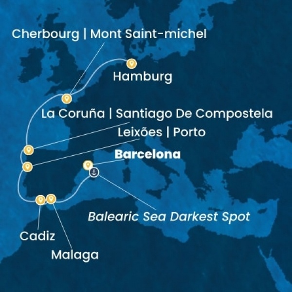 Costa Favolosa - Spanyolország, Portugália, Franciaország, Németország