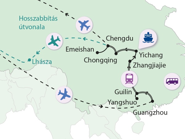 Dél-Kína természeti és kulturális kincsei - Tibet hosszabbítással