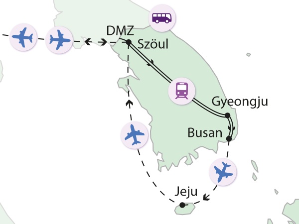 Dél-Korea különleges világa - Szöultól Jeju szigetéig